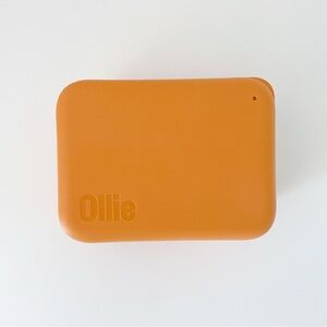 Ollie Orange Silicone Food Storage Container with Scoop